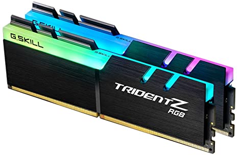 G.SKILL F4-3600C16D-16GTZR 16 GB (8 GB x 2) Trident Z RGB Series DDR4 3600 MHz Dual Channel Memory Kit - Black with Full Length RGB LED Light bar