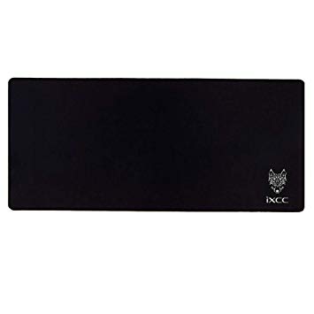 [Extended XXL] iXCC Large Gaming Mouse Pad/Mat, 31.5”x11.8”x0.12”, Smooth Silk Surface, Durable Stitched Edges, Non-Slip Base, Water-Resistant, Wise Choice for Keyboard, PC, Mac and Laptop -Black