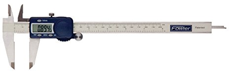 Fowler 54-101-600-1 Stainless Steel Frame Xtra-Value Cal Electronic Caliper with Super Large Display, 6" Maximum Measurement