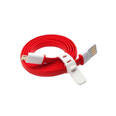 OnePlus Cable 3.3 Feet Micro USB to USB Date Cable for OnePlus One, OnePlus X Charging [Compact Trangle-free] Not fit for OnePlus Two (Red)