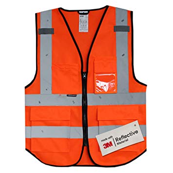 Salzmann 3M Multi Pocket Safety Vest Meets ANSI/ISEA107