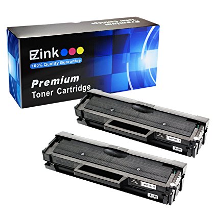 E-Z Ink (TM) Compatible Toner Cartridge Replacement for Samsung 111S MLT-D111S (2 Black Toners) Compatible With Xpress M2020W Xpress 2070FW Printer