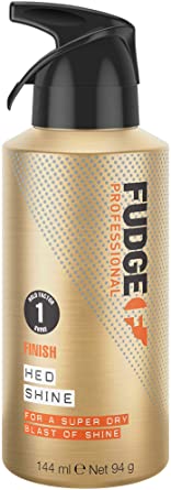 Fudge Professional Hair Shine Spray, Hed Shine Finishing Hair Spray, Weightless Dry Oil Mist, Shine Boosting Hairspray, Infused with Argan Oil and Jojoba Oil, for Women, No Greasiness, 100 g