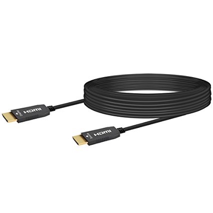 RUIPRO HDMI Fiber Cable 100 feet Light High Speed Support 18.2 Gbps 4K at 60Hz HDMI 2.0 Subsampling 4:4:4/4:2:2/4:2:0 Slim and Flexible With Optic Technology 30m