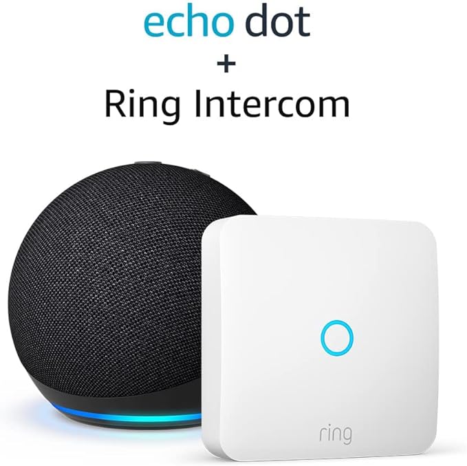 Ring Intercom de Amazon   Echo Dot (5.ª generación, modelo de 2022) | Mejora tu interfono con comunicación bidireccional (se requiere un interfono compatible)