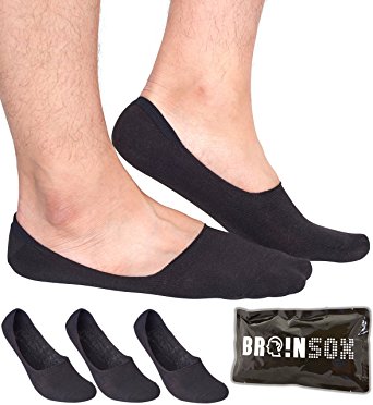 Men's No Show Socks 3 - 6 Pairs Thin Casual Low Cut Liner Anti-Bacterial Copper