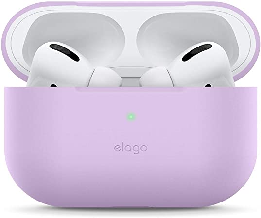 elago Slim AirPods Pro Case Cover Compatible with Apple AirPods Pro Case, Soft Slim Silicone Case Skin for AirPods Pro Case (Lavender)