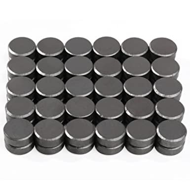 60Pcs Ceramic Magnets Round Disc Magnets,Perfect for Refrigerator Button DIY Cup Tiny Magnet Craft Hobbies, Science Projects- 0.7'' D x 0.19''H