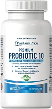 Puritan's Pride Premium Probiotic 10-60 Capsules