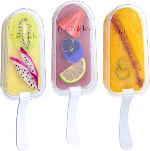 Cabana Ice Pop Kit, Make 8 Full Size, Non-Leak, Quick Release Ice Pops With Unmatched Style and Ease