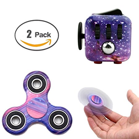 Sparklelife Camo Fidget Hand Spinner Fidget Cube Relief Toys Dice Relieves Stress & Anxiety