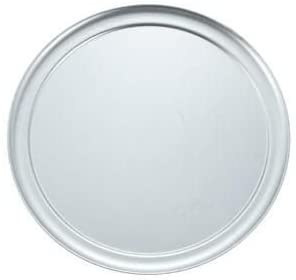 Winco APZT-12 12" Round Wide Rim Pizza Pan, Aluminum - Round Solid Pizza Pans-APZT-12