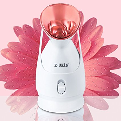 K-SKIN Nano Ionic Facial Steamer Superfine Hot Mist to Moisturize and Cleanse Compact Design