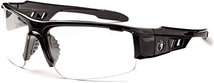 Ergodyne Skullerz Dagr Anti-Fog Safety Glasses-Black Frame, Clear Lens