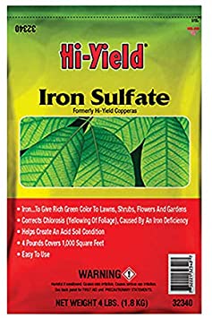 Hi-Yield 32340 Iron Sulfate 4lb, Plain
