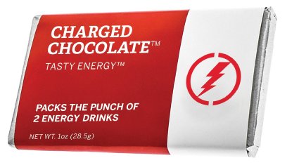 Charged Chocolate 12 Pack, Caffeine Infused Energy Bar, Extra Caffeinated Chocolate an Energy Drink Alternative
