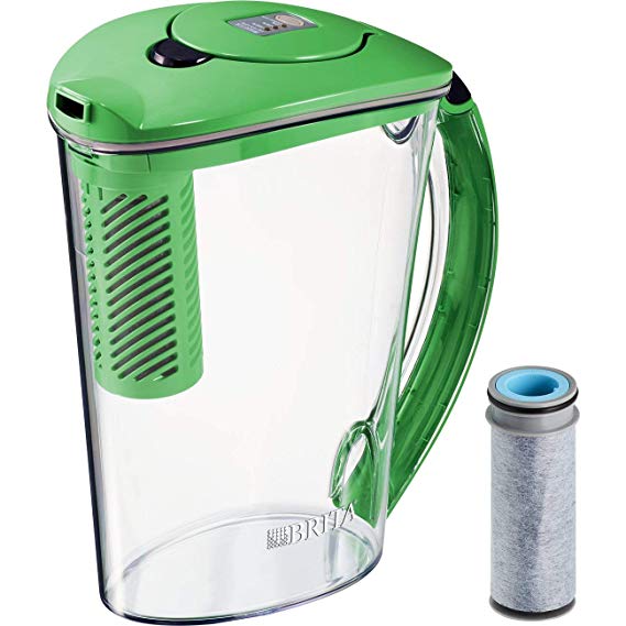 Brita Pitchers 36322 Stream Filter-As-You-Pour Rapids Water Pitcher 10 cup Island Green