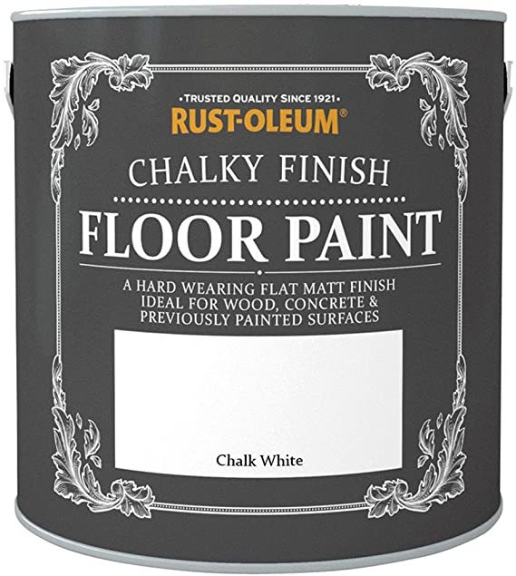 Rust-Oleum Chalk Chalky Floor Paint - Chalk White - 2.5L