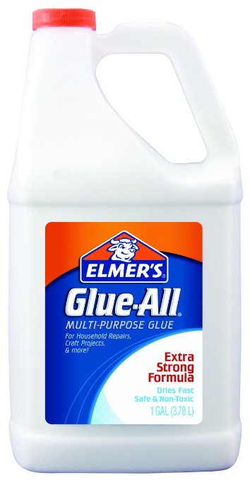Elmer's E1326 Glue-All White Glue, Repositionable, 1-Gallon