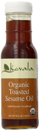 Kevala Organic Toasted Sesame Oil 8 Ounce