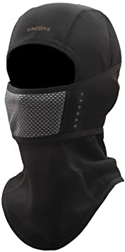 KINGBIKE Balaclava Ski Mask Motorcycle Running Full Face Cover Windproof Masks Black for Men Women Warm Winter Cold Weather Gear Cycling Bike Skiing Thermal