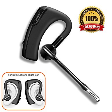 Bluetooth Headset, Tesson T800 HD Stereo Wireless Bluetooth Headphone for Apple iPhone, Samsung, LG, PC Laptop and Other Bluetooth Device