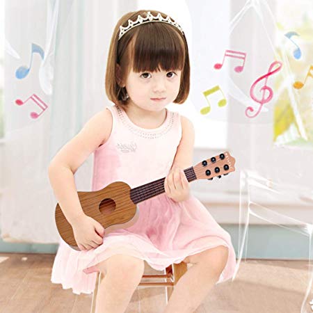 WEY&FLY Toy Guitar Toy for Kids Nylon-String Starter Classical Guitar for Beginner Children (Burlywood)