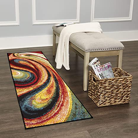 Home Dynamix Adja Modern Area Rug, Splash (1'6" x 7'2" Runner)