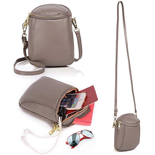 Zg Small Crossbody Purse for Women, Cell Phone Purse Crossbody Fits for IPhone 6 6S 7 8 Plus and Samsung Galaxy S7 S8 Edge