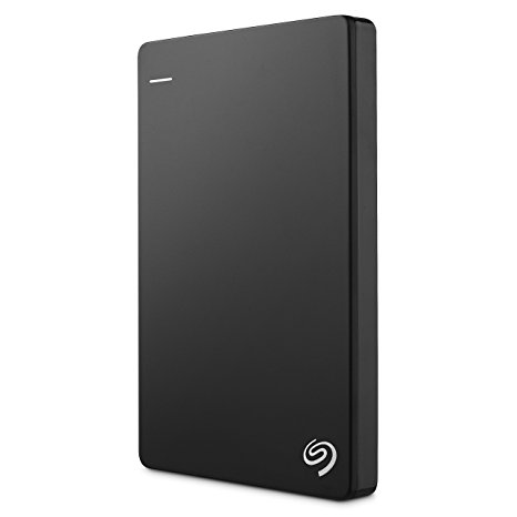 Seagate Backup Plus Slim 1TB Portable External Hard Drive USB 3.0, Black (STDR1000100)