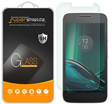 [2-Pack] Moto G Play Droid / Moto G Play (4th Gen) / Moto G4 Play Tempered Glass Screen Protector, Supershieldz Anti-Scratch, Anti-Fingerprint, Bubble Free, Lifetime Replacement Warranty