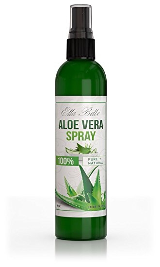 Aloe Vera 100% Liquid Spray - Organic 8oz Bottle - For Skin, Face and Hair - Easy to Apply - Perfect for Chapped, Dry, or Sunburned Skin ……