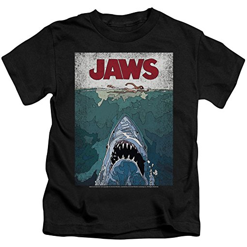 Jaws Lined Poster Little Boys Shirt