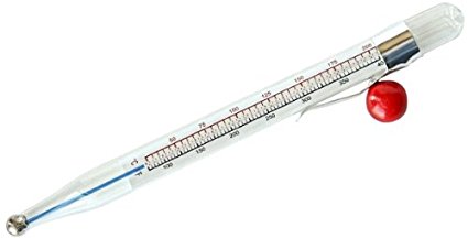 Chef Craft 21274 1-Piece Candy Thermometer 57-400 Degrees, Glass, 8-Inch