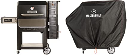 Masterbuilt Gravity Series 1050 Digital Charcoal Grill Smoker Combo   Cover Bundle