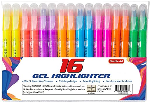 Shuttle Art Gel Highlighter study kit - 16 Set