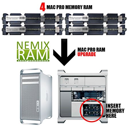 Nemix Ram - 100% Compatible with Lifetime Warranty - Mac Pro Ram - Mac Pro Memory - Mac Pro Memory Upgrade -16GB (4X4GB) for Apple Mac Pro - 2008 3,1 (2.8 3.0 3.2) (DDR2 800MHz PC2-6400 ECC FBDIMM)