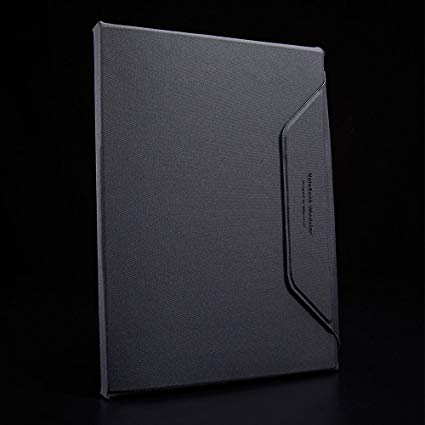 Allocacoc NoteBook Modular - Magnetic border clips/Microfiber Leather Hardcover Executive Notebook (Black)