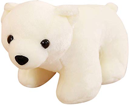 VSFNDB Polar Bear Stuffed Animal Plush Toy 8 Inch White Bear Toys for Kids Child Girls Boys, 8Inches