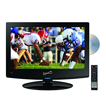 SuperSonic 1080p LED Widescreen HDTV with HDMI Input, AC/DC Compatible for RVs and Built-in DVD Player, 15.6-Inch