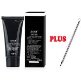 PILATEN blackhead removerTearing style Deep Cleansing purifying peel off the Black headacne treatmentblack mud face mask 60g and1 Specially Designed Microfiber Facial Scrubber and Instruction P-25