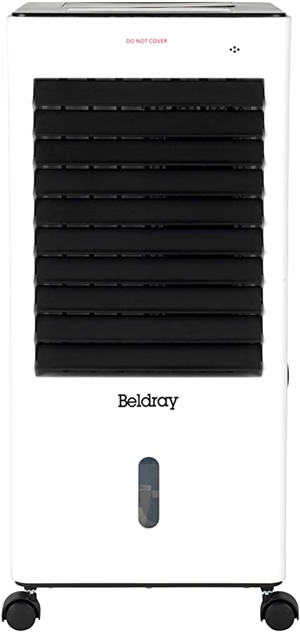Beldray® EH3187 6 Litre Purifying Portable Air Cooler with 3 Fan Speeds and Ioniser Function, Water Level Indicator & Swing Function for Air Circulation | 65 W