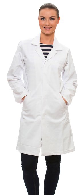 Dr. James Ladies 100% Cotton White Lab Coat