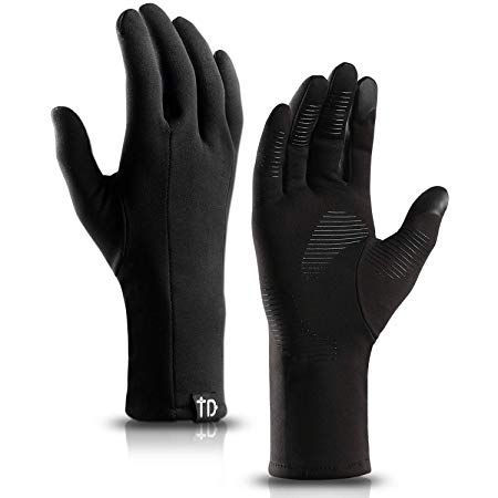 TRENDOUX Touch Screen Winter Gloves - Unisex Glove Anti-Slip Silicone Gel - Elastic Cuff - Thermal Soft Wool Lining - Stretchy Material
