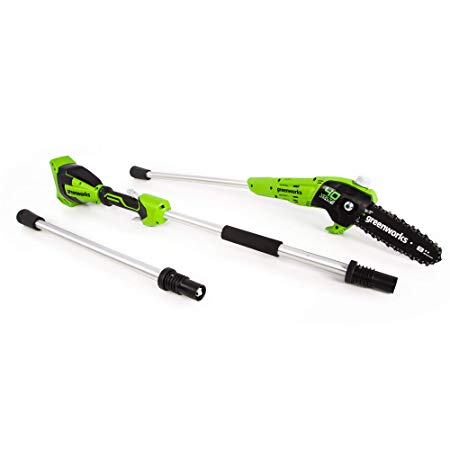 Greenworks 8-Inch 40V Cordless Pole Saw, Tool Only Only, PS40B00