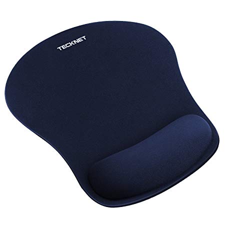 TeckNet Office Mouse Pad, Mouse Pad Gel With Wrist Support, Anti-Slip Mice Mat Comfort Rubber Base for Laptop PC