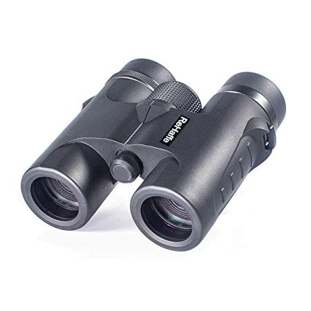 ReHaffe 8x32 Travel Binoculars Super Lightweight, Small Binoculars Pocket Size Waterproof High Powered for Crystal Clear Image Idear for Travel Birding Hunting Hiking Sports Games Concerts