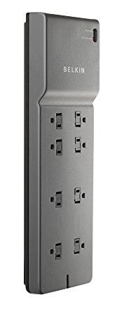 Belkin 8-Outlet Commercial Power Strip Surge Protector with 8-Foot Power Cord, 2500 Joules (BE108000-08-CM)