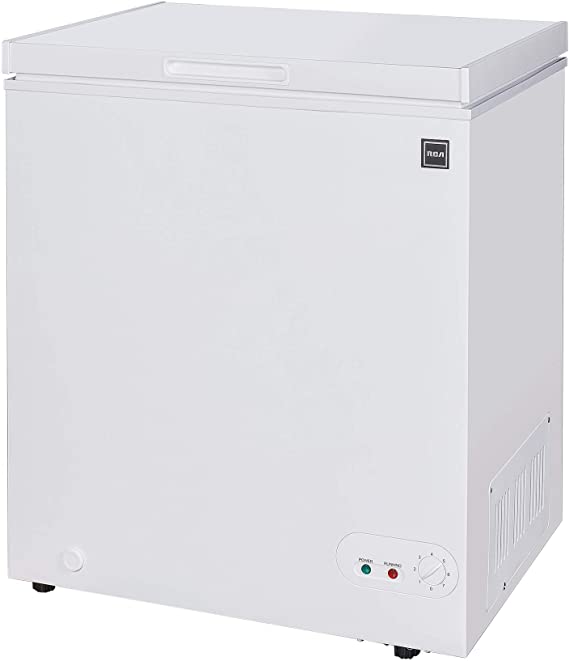 RCA RFRF450-AMZ, 5.1 Cubic Foot Chest, Deep Freezer Cold Storage for Food, White