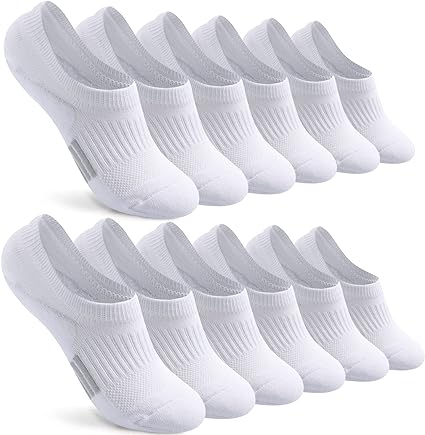 Toes Home Women Pack of 5 No Show Liner Socks Cotton Non Slip Low Cut